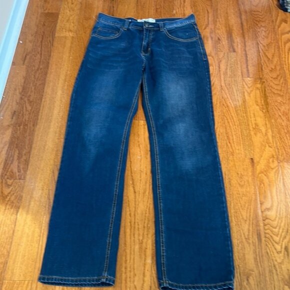 BALENO JEANS HIGH RISE STRAIGHT FIT blue in size 32 wide legs - Picture 1 of 6